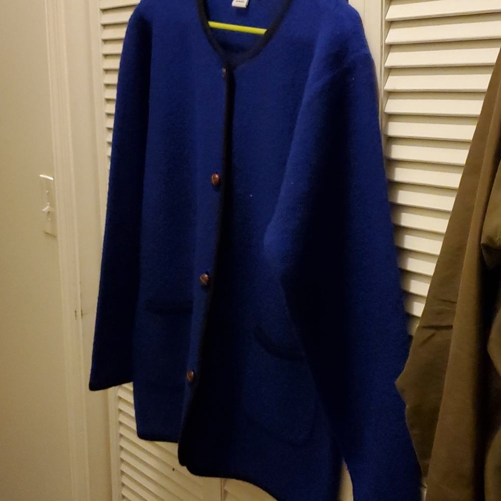 Beautiful wool jacket blue - Picture 6 of 6